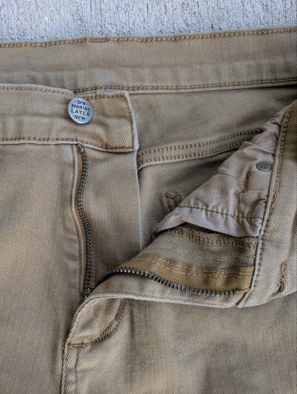 Marine Layer Slim Straight Cotton Stretch Twill Chinos - Picture 4 of 8